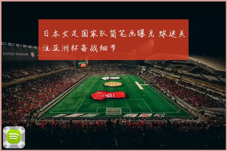 日本女足国家队简笔画曝光 球迷关注亚洲杯备战细节